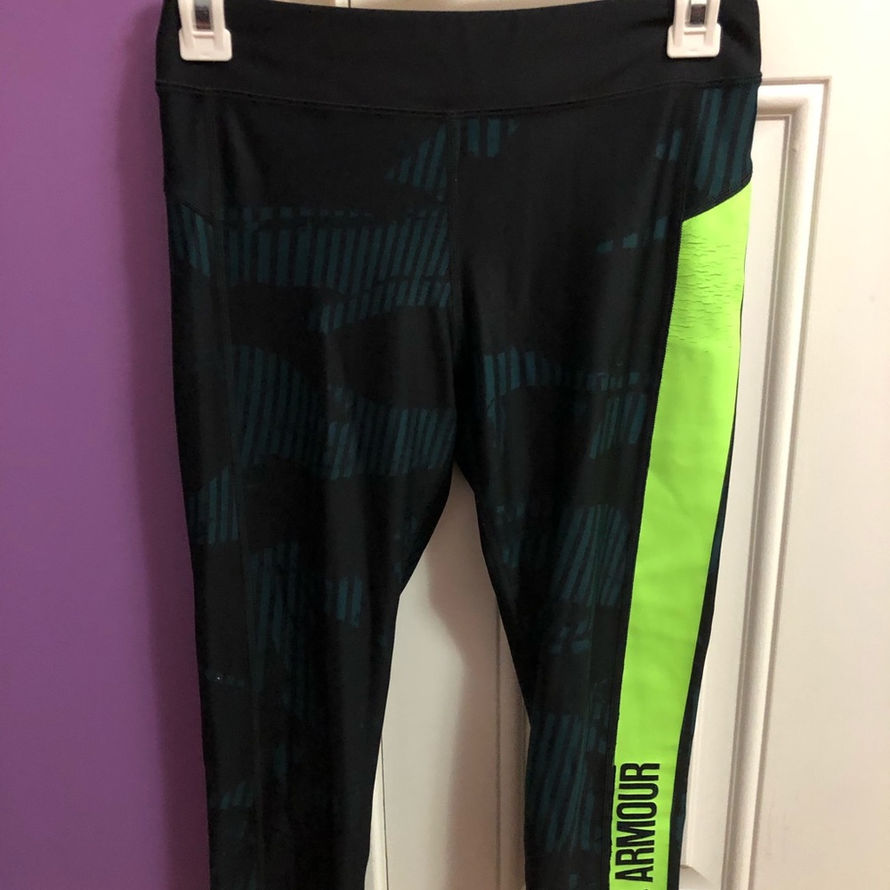 Green and black leggings